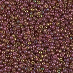 11-301:  11/0 Dark Topaz Rainbow Gold Luster Miyuki Seed Bead 