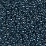11-390:  11/0 Lined Steel Blue Luster Miyuki Seed Bead 