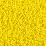 11-404:  11/0 Opaque Yellow Miyuki Seed Bead 