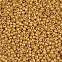 11-4202F:  11/0 Duracoat Galvanized Matte Gold Miyuki Seed Bead 