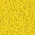 11-422:  11/0 Opaque Yellow Luster Miyuki Seed Bead 