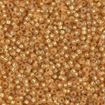 11-4231:  11/0 Duracoat Silverlined Dyed Golden Flax Miyuki Seed Bead 