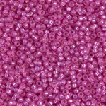11-4238:  11/0 Duracoat Silverlined Dyed Paris Pink Miyuki Seed Bead 