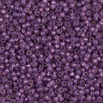 11-4248:  11/0 Duracoat Silverlined Dyed Dark Lilac Miyuki Seed Bead 