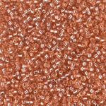 11-4262:  11/0 Duracoat Silverlined Dyed Rose Copper Miyuki Seed Bead 