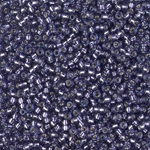 11-4276:  11/0 Duracoat Silverlined Dyed Prussian Blue Miyuki Seed Bead 