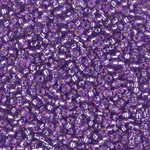 11-4278:  11/0 Duracoat Silverlined Dyed Dk Orchid Miyuki Seed Bead 