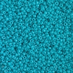 11-4480:  11/0 Duracoat Dyed Opaque Underwater Blue Miyuki Seed Bead 
