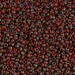 11-4513:  11/0 Opaque Red Picasso Miyuki Seed Bead 