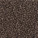 11-461:  11/0 Metallic Chocolate Miyuki Seed Bead 