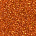 11-8:  11/0 Silverlined Orange  Miyuki Seed Bead 