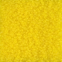15-136F:  15/0 Matte Transparent Yellow Miyuki Seed Bead 