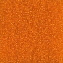15-138:  15/0 Transparent Orange Miyuki Seed Bead 