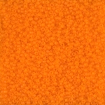 15-138F:  15/0 Matte Transparent Orange Miyuki Seed Bead 