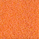 15-138FR:  15/0 Matte Transparent Orange AB Miyuki Seed Bead 