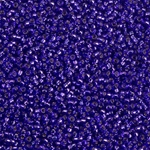 15-1446:  15/0 Dyed Silverlined Red Violet Miyuki Seed Bead 