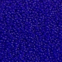15-151F:  15/0 Matte Transparent Cobalt  Miyuki Seed Bead 