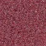 15-1554:  15/0 Sparkling Cranberry Lined Crystal  Miyuki Seed Bead 