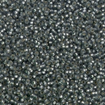 15-1630:  15/0 Dyed Semi-Frosted Silverlined Moss Green  Miyuki Seed Bead 