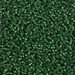 15-1642:  15/0 Dyed Semi-Frosted Silverlined Leaf Green  Miyuki Seed Bead - 15-1642*
