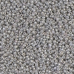 15-1866:  15/0 Opaque Gray Luster  Miyuki Seed Bead 
