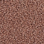 15-187:  15/0 Copper Plated Miyuki Seed Bead 