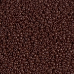15-409:  15/0 Opaque Chocolate  Miyuki Seed Bead 