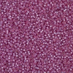15-4246:  15/0 Duracoat Silverlined Dyed Lilac Miyuki Seed Bead 