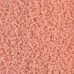 15-4461:  15/0 Duracoat Dyed Opaque Tea Rose Miyuki Seed Bead 