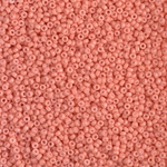 15-4462:  15/0 Duracoat Dyed Opaque Dark Salmon Miyuki Seed Bead 