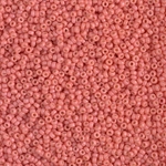 15-4464:  15/0 Duracoat Dyed Opaque Light Watermelon Miyuki Seed Bead 