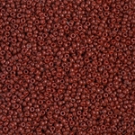15-4470:  15/0 Duracoat Dyed Opaque Maroon Miyuki Seed Bead 