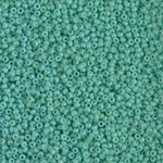 15-4475:  15/0 Duracoat Dyed Opaque Sea Opal Miyuki Seed Bead 
