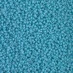 15-4478:  15/0 Duracoat Dyed Opaque Nile Blue Miyuki Seed Bead 
