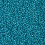 15-4483:  15/0 Duracoat Dyed Opaque Azure Miyuki Seed Bead 