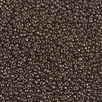 15-461:  15/0 Metallic Chocolate Miyuki Seed Bead 