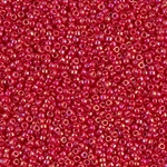 15-476:  15/0 Opaque Red AB  Miyuki Seed Bead 