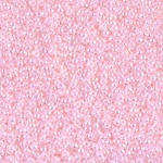 15-517:  15/0 Baby Pink Ceylon Miyuki Seed Bead 