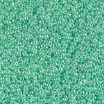 15-520:  15/0 Mint Green Ceylon Miyuki Seed Bead 