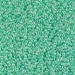 15-520:  15/0 Mint Green Ceylon Miyuki Seed Bead - 15-520*