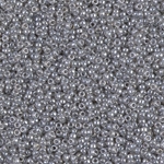 15-526:  15/0 Silver Gray Ceylon Miyuki Seed Bead - Discontinued 