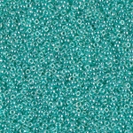 15-536:  15/0 Aqua Green Ceylon  Miyuki Seed Bead 