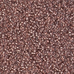 15-978:  15/0 Copper Lined Pale Amethyst Miyuki Seed Bead 
