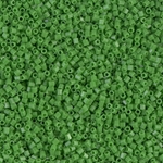 15C-411:  15/0 Cut  Opaque Green Miyuki Seed Bead 