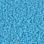 15C-413:  15/0 Cut  Opaque Turquoise Blue Miyuki Seed Bead 