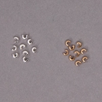 190-311: Crimp Cover 2.4mm (Sterling or Gold-Filled) 