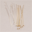 191-041:  2 inch Thin Headpin with 2mm Ball (Sterling or Gold-Filled) 