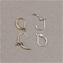 191-130:  Leverback Earwire with Open Ring (Sterling or Gold-Filled) 