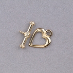 191-352: 12mm Vermeil Small Heart Toggle (1 set) 