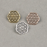 194-002: 15mm Flower of Life Button - (1pc) 